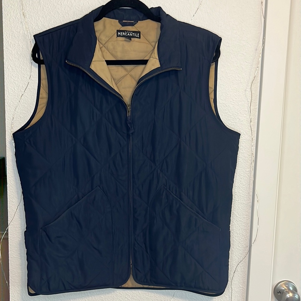 Free Gift W Purchase* Black J Crew Mercantile quilted vest. Size medium.